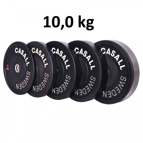 Casall Pro Viktskiva Bumper Plate 10,0 kg - Internationell