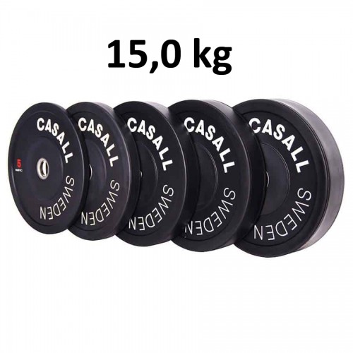 Casall Pro Viktskiva Bumper Plate 15,0 kg - Internationell