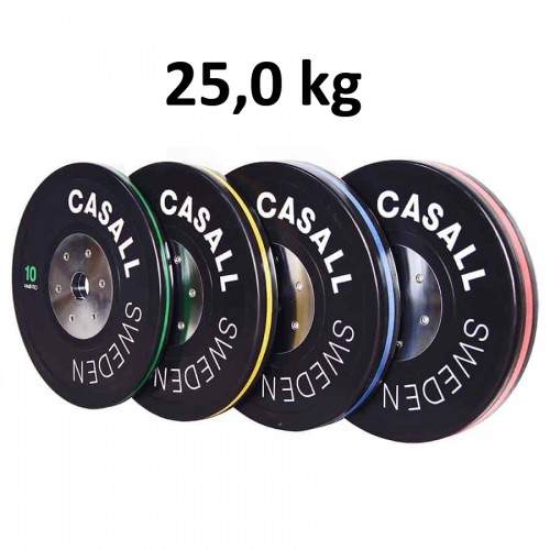 Casall Pro Viktskiva Bumper Elite Plate 25,0 kg - Internationell