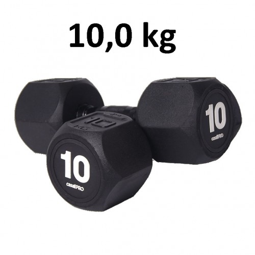 Hantel Casall Pro Hexagon Dumbbell Rubber 10.0 kg